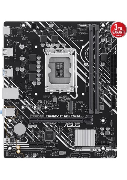 Asus Prıme H610M-F D4 R2.0-Csm Ddr4 HDMI Pcıe 4.0 1700P Matx Kurumsal Anakart