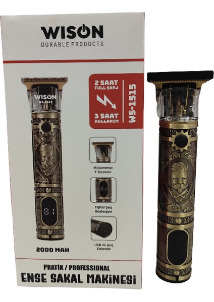 WS-1515 Profesyonelense Sakal Tıraş Makinesi