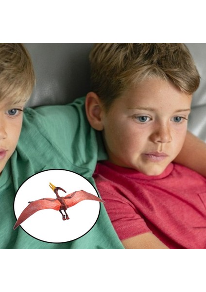 Simülasyon Dinozor Pterosaur Figürleri Hediye Kırmızı Pterodaktiller (Yurt Dışından) indirimleri