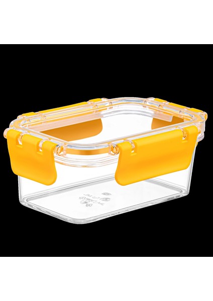 3 Adet Akrilik Saklama Kabı Vakumlu Dikdörtgen Erzak Bakliyat Kabı - 375 ml indirimleri