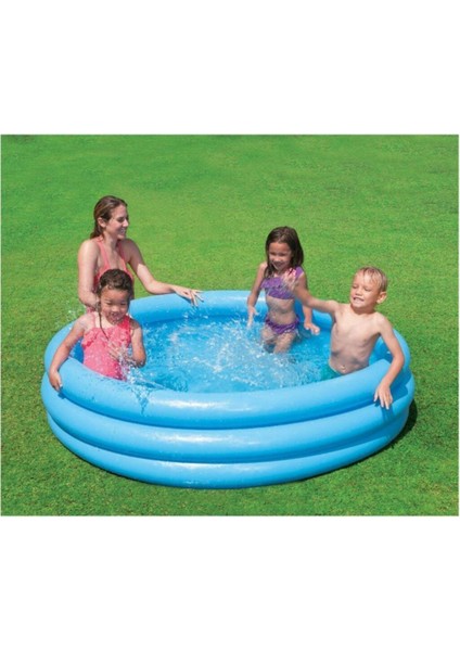 Kaydıraklı Oyun Seti Mavi 168X38 cm Havuz + 6 cm 100'LÜ Oyun Havuz Topu + Pompa