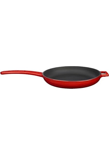 Metal Döküm Kızartma Tavası, 20 Cm, Kırmızı