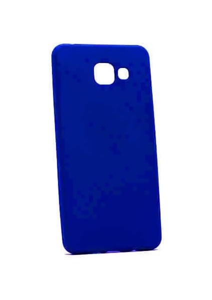Galaxy C7 / C7 Pro Uyumlu Mat Yumuşak Silikon Kılıf (Mavi)