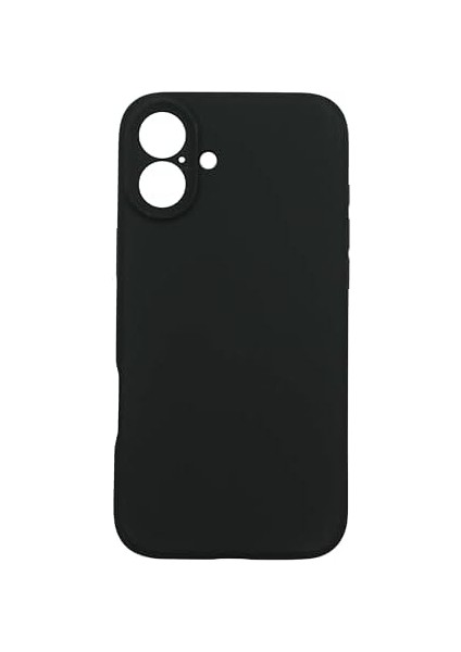 Giyim & Aksesuar iPhone 16 (6.1) ile Uyumlu First Silikon Kılıf Ince Yapılı Tam Koruma Sağlayan Kamera Korumalı Kılıf (Siyah)