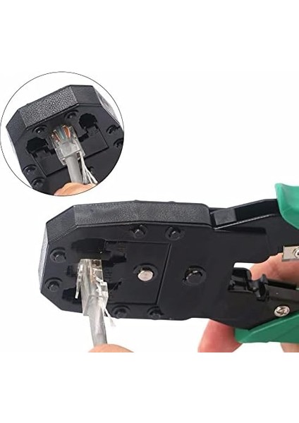 Plus PX-8045 Rj-45/rj-12/rj-11 Üçlü Jack Çakma Pense