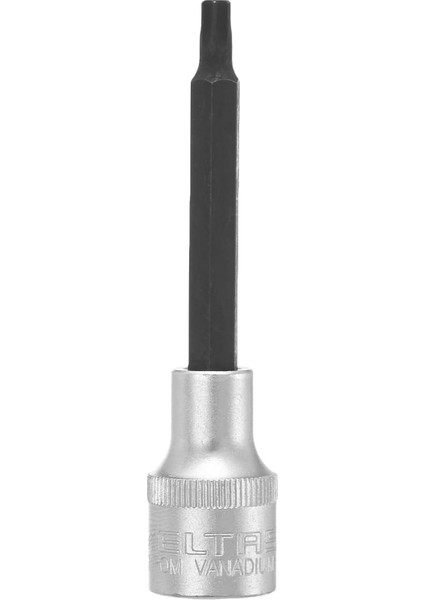 1113064230 T 30 1/2" Uzun Star (Tor X) Uçlu Lokma Anahtar (100 Mm), Krom, T30
