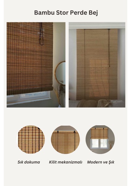 Bambu Store Perde Bej