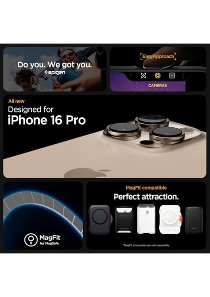 iPhone 16 Pro Kılıf Ultra Hybrid Magfit Magsafe Özellikli Gold - ACS08132 modelleri