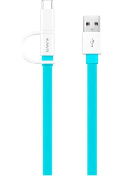 CP55S 2'li Micro Usb/type-C Kablo, Mavi