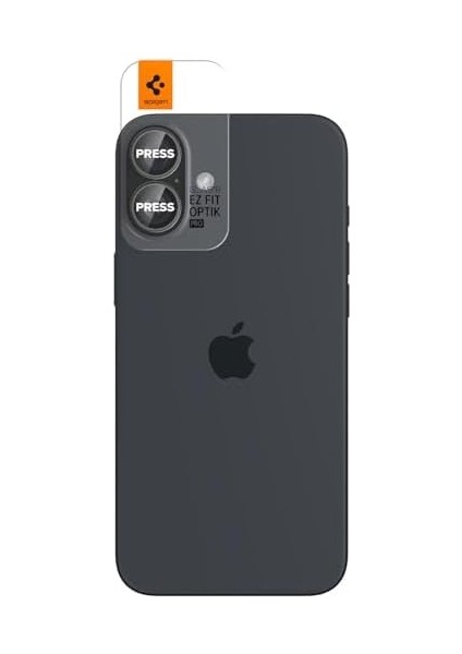 iPhone 16 Plus/iphone 15 Plus Kamera Lens Camı Koruyucu Glas.tr Ez Fit Optik Pro Crystal Clear (2 Adet) - AGL08531