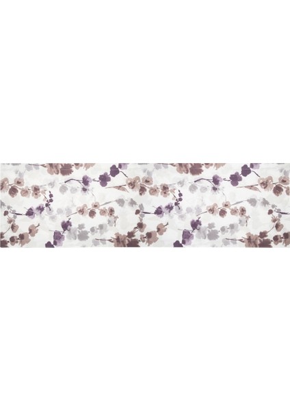 Viola Mürdüm Çiçek Desenli Runner fiyatları