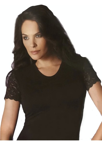 Şahinler Likralı Yarım Kollu Atlet B257