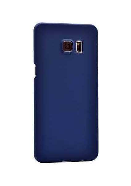 Galaxy S7 Edge Uyumlu Sert Rubber Silikon Kılıf (Mavi)