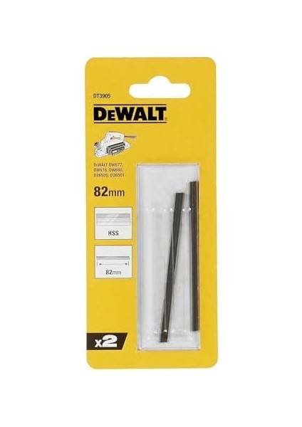 DT3905 Tct Planya Bıçak, 82 Mm, 2 Adet
