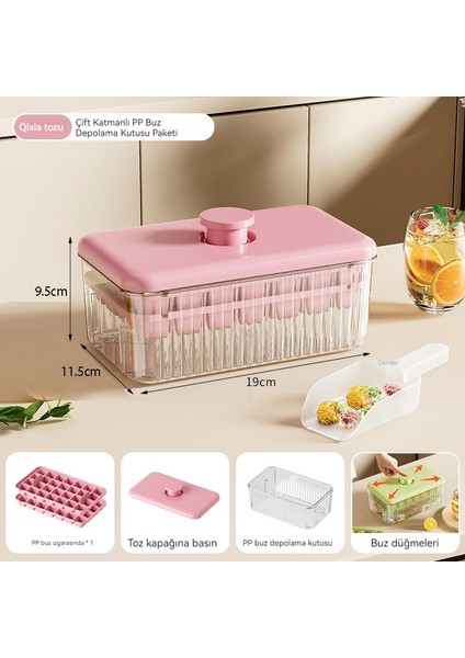 Ev Yaz 28 Kare Çift Katmanlı Presleme Kolay Kalıp Buz Kalıbı (Yurt Dışından) fırsatları