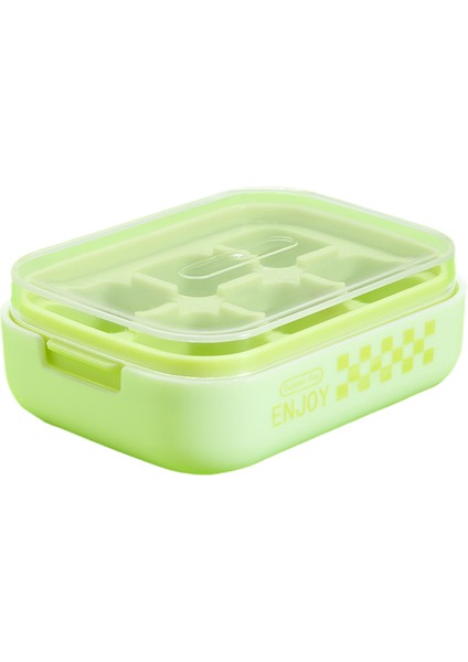 Yaz 6 Kare Preslenmiş Ev Tipi Buz Kutusu Kapaklı (Yurt Dışından)