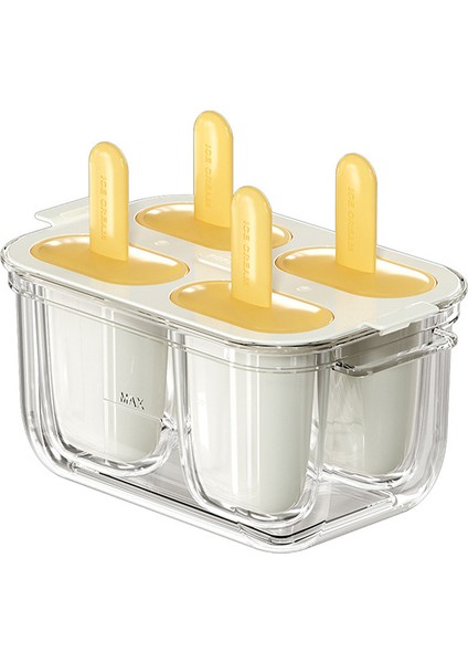 Ev Çift Gıda Sınıfı Dıy Dondurma Buz Kutusu Kalıp (Yurt Dışından)