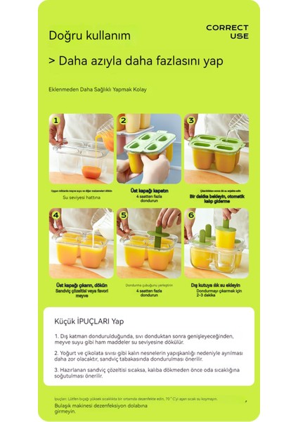 Ev Çift Gıda Sınıfı Dıy Dondurma Buz Kutusu Kalıp (Yurt Dışından) fırsatları