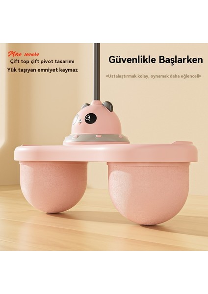 Çift Hava Yastığı Çocuk Atlama Topu Denge Atlama Oyuncak (Yurt Dışından)
