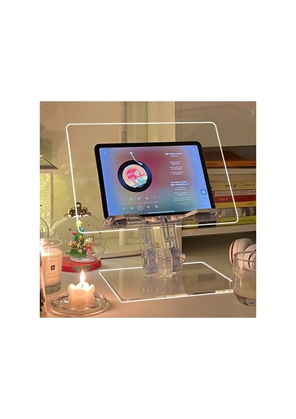 Yükseltilebilir Akrilik Şeffaf Okuma ipad Tablet Standı (Yurt Dışından) fırsatları