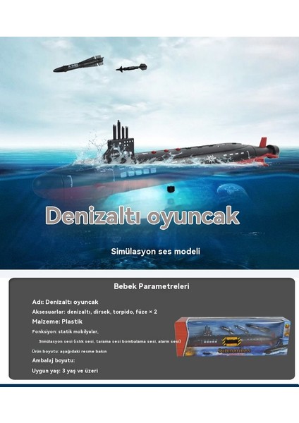 Dalgalar Denizaltı Ses Modeli Oyuncak (Yurt Dışından)