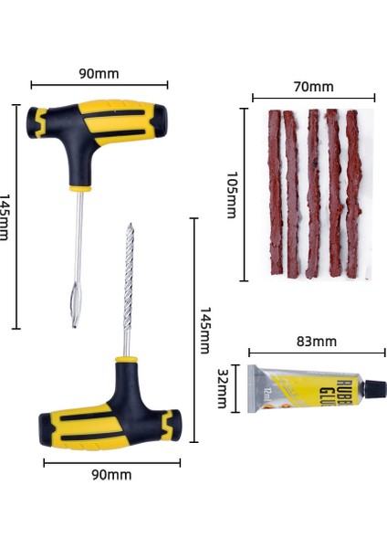 Otomobil Motosiklet Elektrikli Araç 8 Parça Vakum Lastik Tamir Aracı (Yurt Dışından) indirimleri