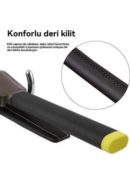 Araba Kullanımı Güvenli, Sağlam ve Dayanıklı Araba Çift Kanca Direksiyon Kilidi (Yurt Dışından)