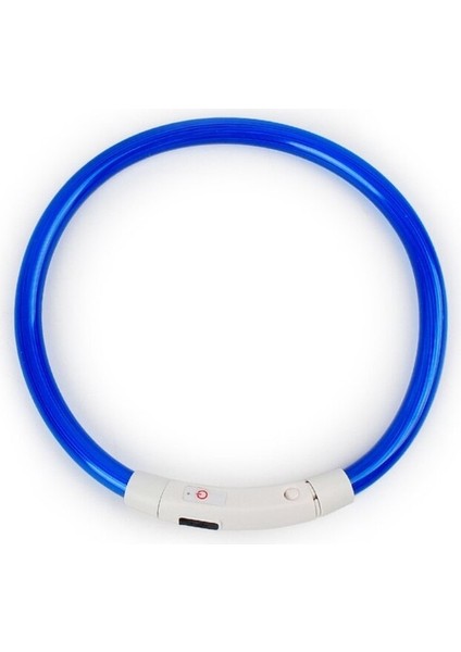 Ayarlanabilir USB Şarj Pet Köpek Tasması LED Gece Yanıp Sönen Aydınlık (Yurt Dışından)
