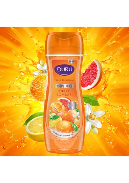 Fresh Sensations Enerji Bombası Duş Jeli 3X450 ml