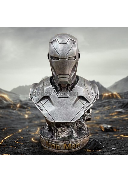 Avengers Iron Man Büstü El Modeli Süs Heykeli Hediye (Yurt Dışından)