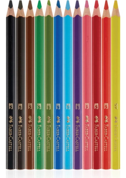 Faber-Castel Jumbo 12'li Kuru Boya