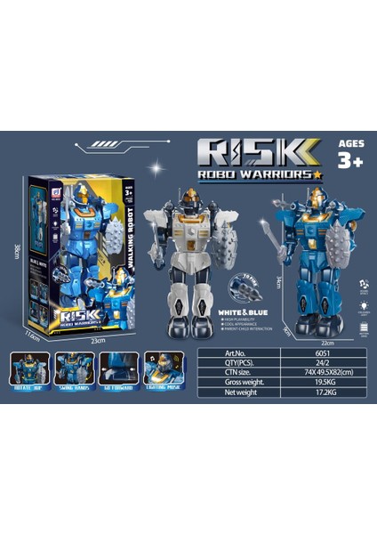 Walking Sesli Ok Atan ve 360 Derece Dönen Robot 6051