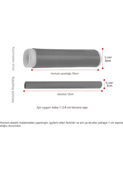 Ev Mutfak Tencere Sap Isı Yalıtım Kolu Ütüleme Önleyici Kapak (Yurt Dışından)
