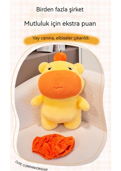 25 cm Capibara Bebek Net Kırmızı Bebek Peluş Oyuncak (Yurt Dışından)