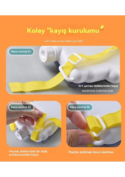 1000ML Yaz Plaj Oyunu Pompalı Su Çocuk Sırt Çantası Su Tabancası (Yurt Dışından)