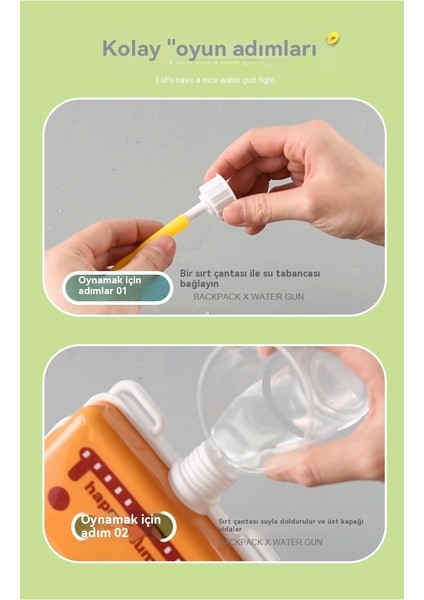 1000ML Yaz Plaj Oyunu Pompalı Su Çocuk Sırt Çantası Su Tabancası (Yurt Dışından)