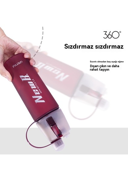 600 ml Taşınabilir Sızdırmaz Sprey Bardak (Yurt Dışından)