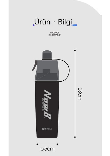 600 ml Taşınabilir Sızdırmaz Sprey Bardak (Yurt Dışından)