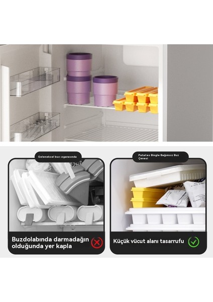 Yaz Mutfak Buzdolabı Manyetik Emme Ekipmanları Yaratıcı Patates Kızartması Buz Kalıbı (Yurt Dışından)