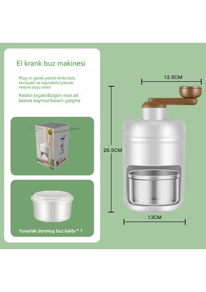 Ev El Krank Küçük Manuel Tıraş Makinesi (Yurt Dışından)
