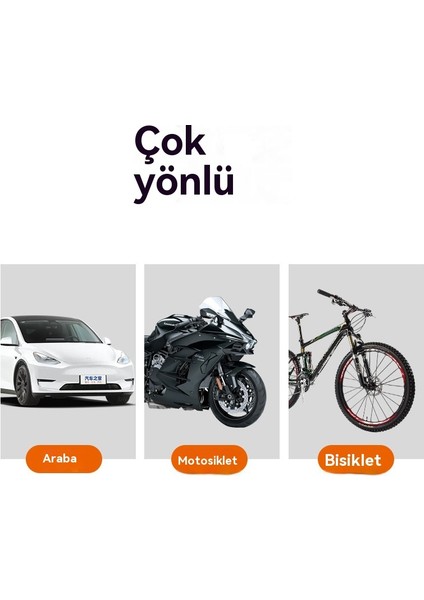 Otomobil Motosiklet Elektrikli Araç 8 Parça Vakum Lastik Tamir Aracı (Yurt Dışından)