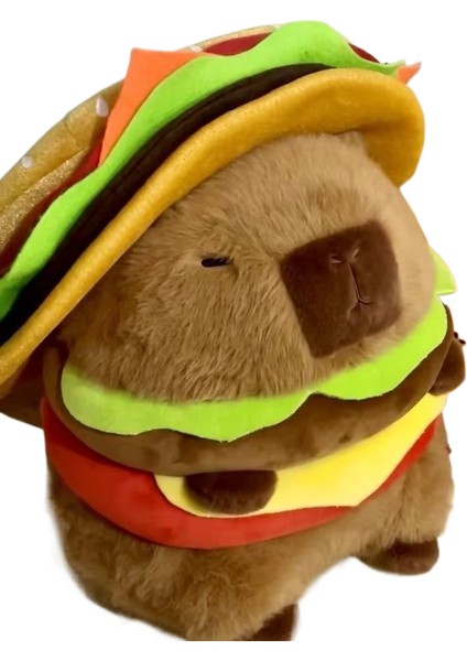 Kapipbala Bebek Burger Kapibara Bebek Peluş Oyuncak (Yurt Dışından)