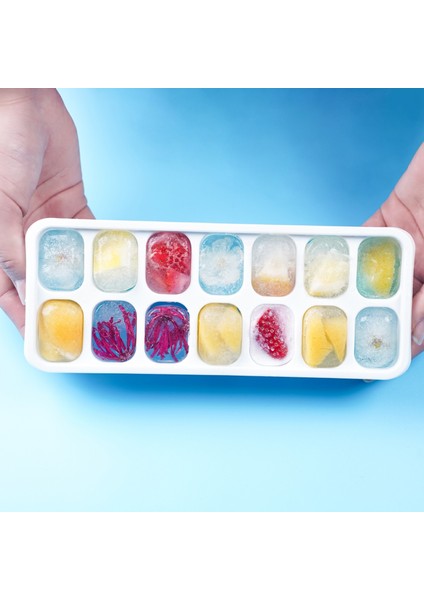 Kapaklı 14 Kare Silikon Yumuşak Alt Kalıp Buz Üreticisi (Yurt Dışından) fırsatları