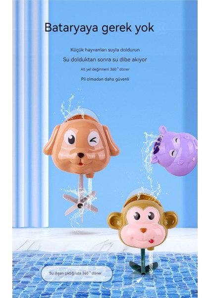 4 Bir Bebek Banyo Hayvan Şelale Duş Oyuncak (Yurt Dışından)
