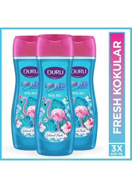 Limited Edition Island Fresh Duş Jeli 3X450 ml