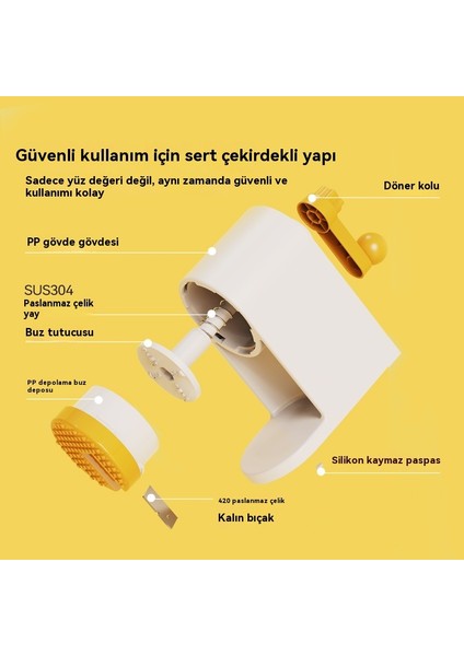 Yaz Ev Küçük El Krank Manuel Traş Buz Makinesi (Yurt Dışından) fiyatları