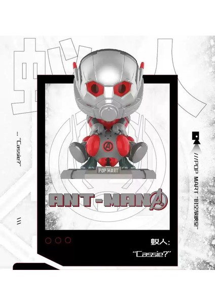 Orijinal Pop Mart Box Marvel Avengers League Klasik Serisi Sevimli Anime Figür Modeli Popüler Koleksiyon Oyuncakları Hediyeler Renk: Karınca Man (Yurt Dışından)