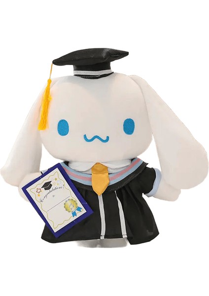 Sanrio Anime Peluş 35CM Cinnamoroll Benim Melodim Kuromi Hello Kitty Mezuniyet Plushie Bebek Kawaii Yumuşak Dolgulu Mezuniyet Hediyesi: B-35CM (Yurt Dışından)