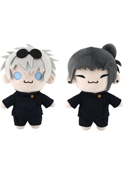 22CM Gojo ve Geto Peluş Oyuncaklar Sıcak Anime Figürü Peluş Oyuncaklar Doldurulmuş Hayvanlar Bebek Yastık Ev Dekoru Çocuklar Doğum Günü Hediye Erkek Oyuncak Renk: 2 Adet (Yurt Dışından)