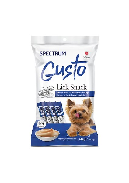 Gusto Karidesli ve Deniz Taraklı Köpek Sıvı Ödülü 4X15G